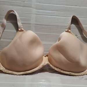 FANTASIE Tan Underwired  Lace Trim Bra Size 34GG